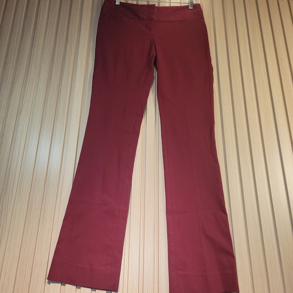 The Limited Ideal Stretch Burgundy Bootcut Dress Pants Womens 2 P37J2504 Wine